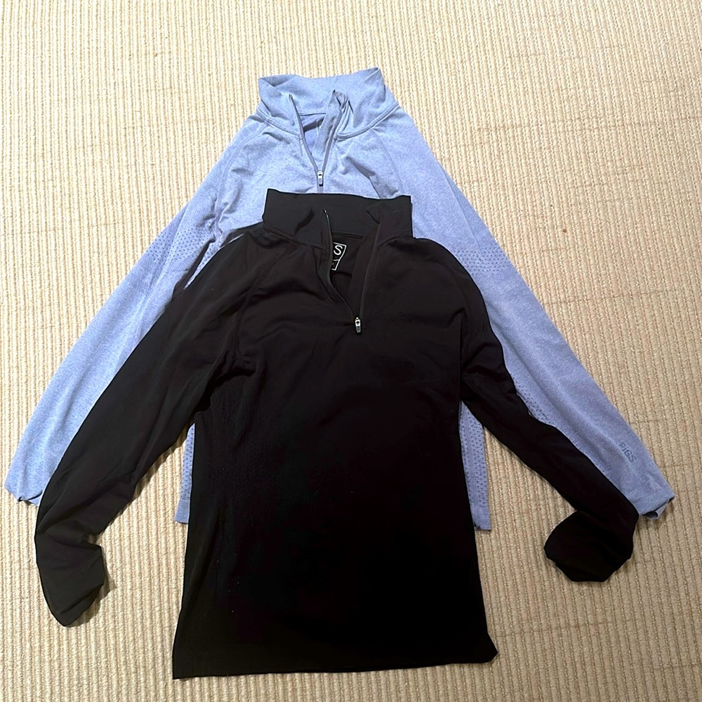 Figs Salta Performance Zip size small 2 pack black and blue